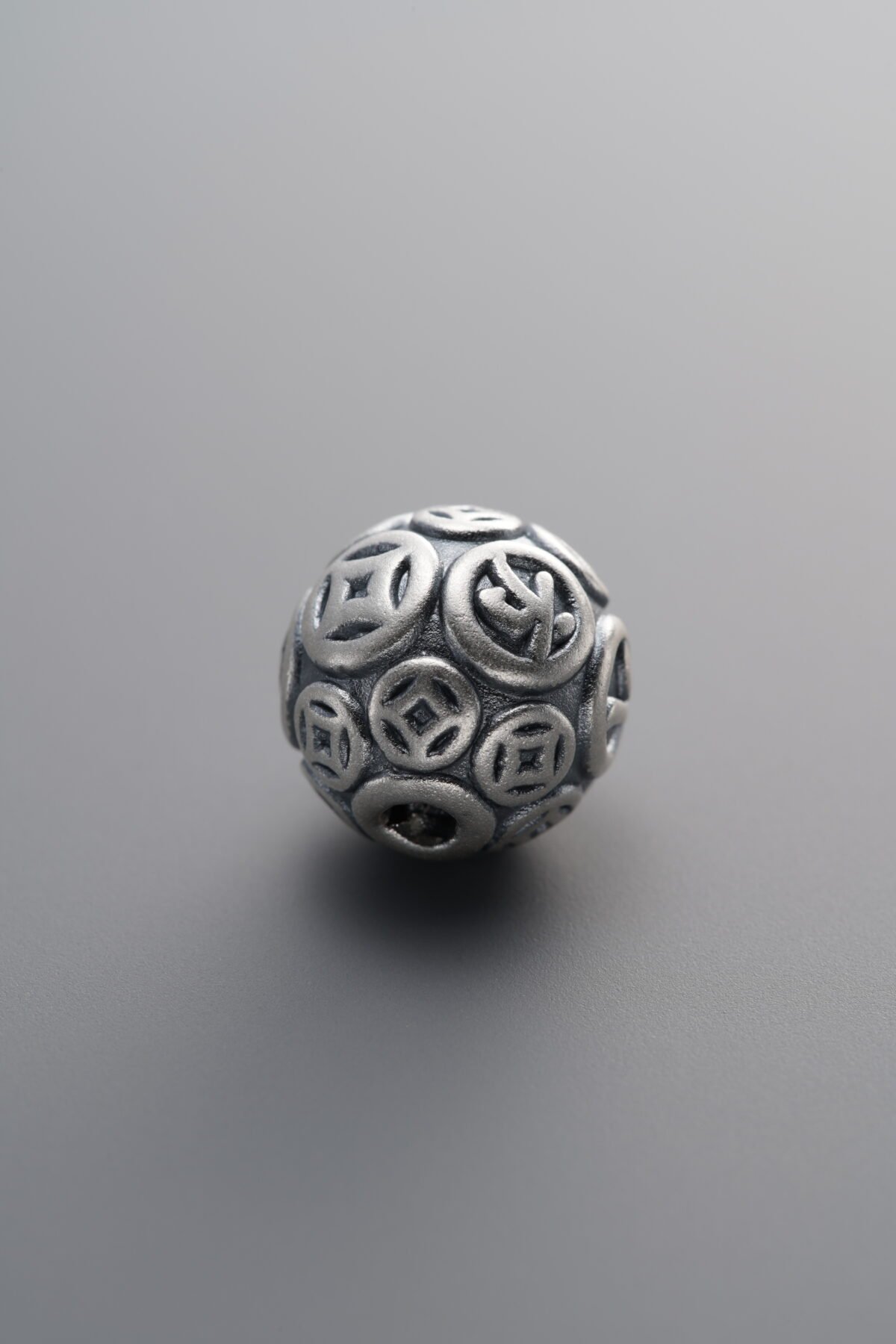 925 Sterling Silver-Antiqued-"Prosperity Compass" Spacer Bead-10mm - Image 3