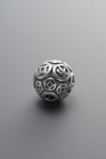 925 Sterling Silver-Antiqued-"Prosperity Compass" Spacer Bead-10mm - Image 3