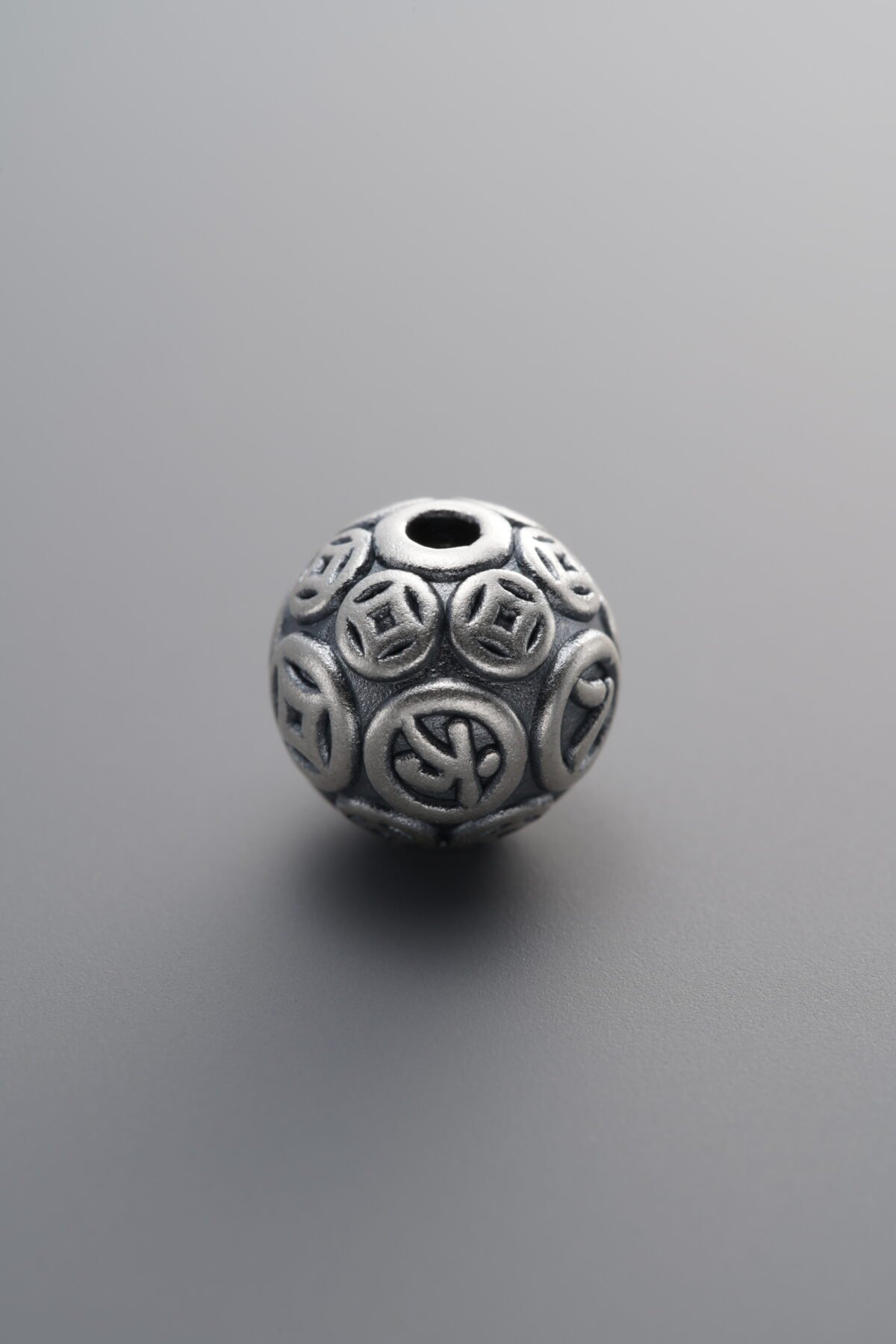 925 Sterling Silver-Antiqued-"Prosperity Compass" Spacer Bead-10mm - Image 4