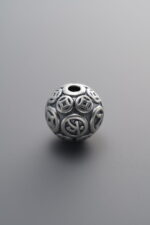 925 Sterling Silver-Antiqued-"Prosperity Compass" Spacer Bead-10mm - Image 4