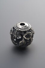 925 Sterling Silver-Antiqued-Openwork Lotus Leaf Spacer Bead-13mm - Image 4