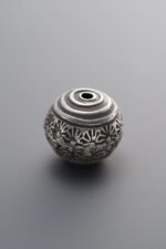 925 Sterling Silver-Antiqued-SunFlower Pattern Spacer Bead-12mm