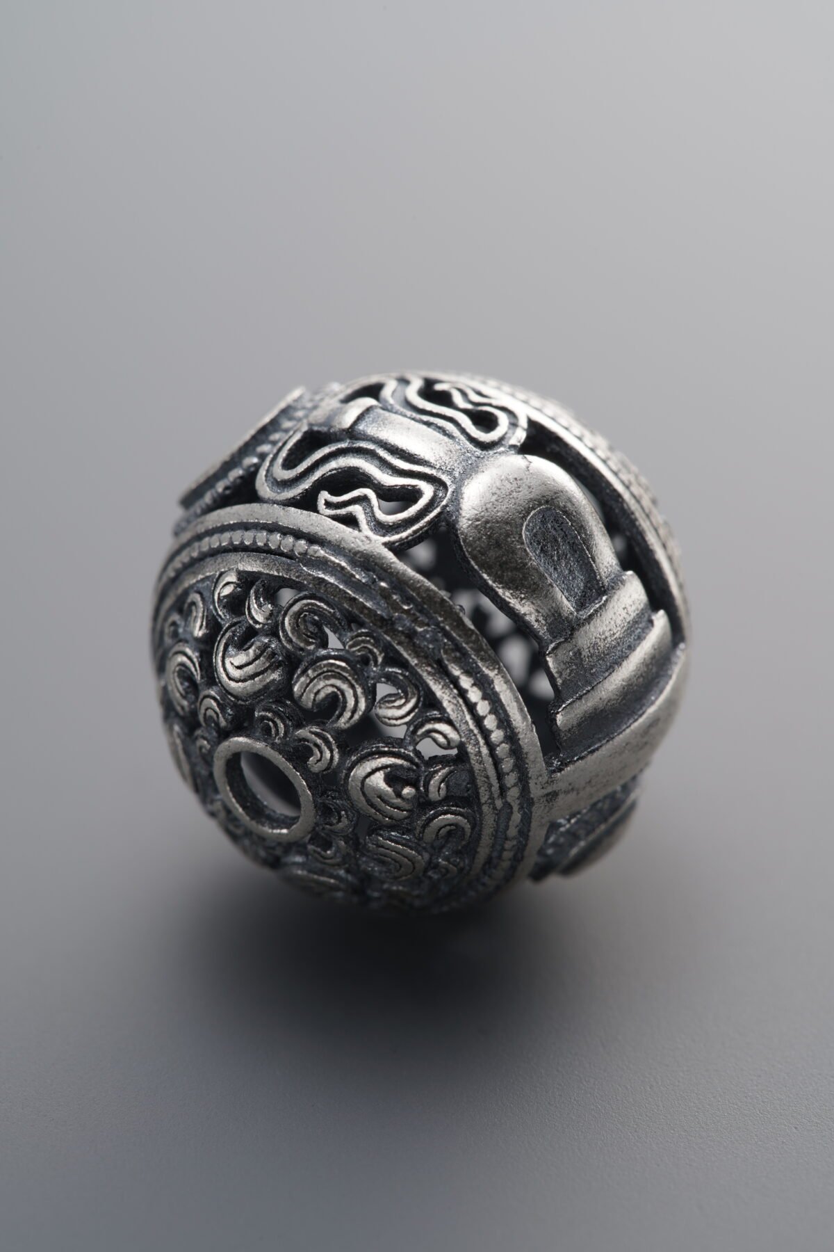925 Sterling Silver-Antiqued-3-Way Connector Spacer Bead-16mm - Image 1