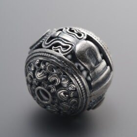 925 Sterling Silver-Antiqued-3-Way Connector Spacer Bead-16mm
