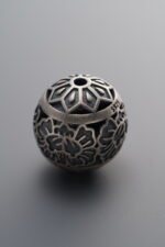 925 Sterling Silver-Antiqued-Lotus Spacer Bead-13mm - Image 3