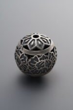 925 Sterling Silver-Antiqued-Lotus Spacer Bead-13mm - Image 4