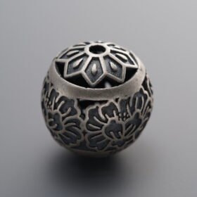 925 Silver-Vintage-Lotus Spacer Bead-13mm