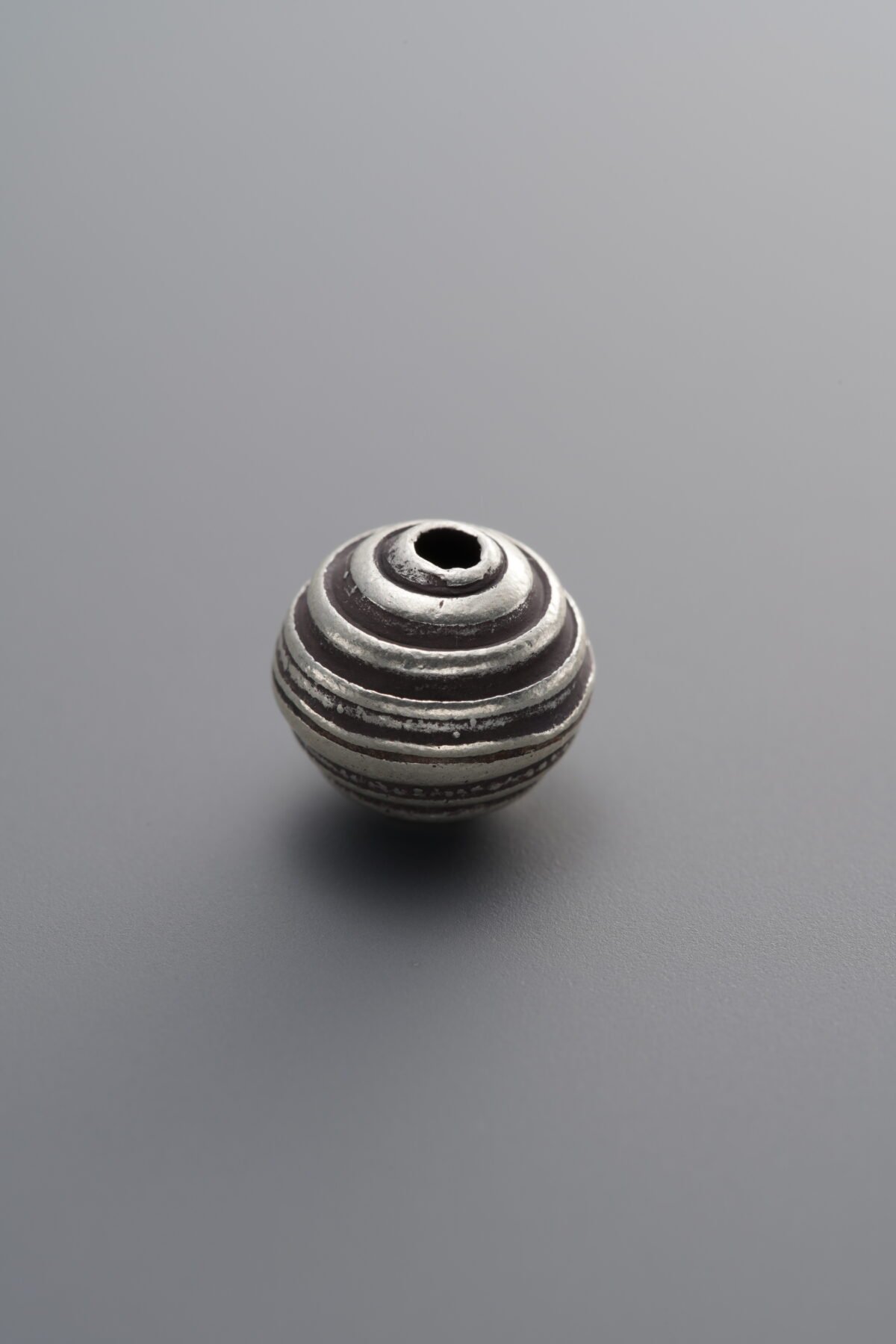 925 Sterling Silver-Antiqued-Spiral Spacer Bead-8mm - Image 3