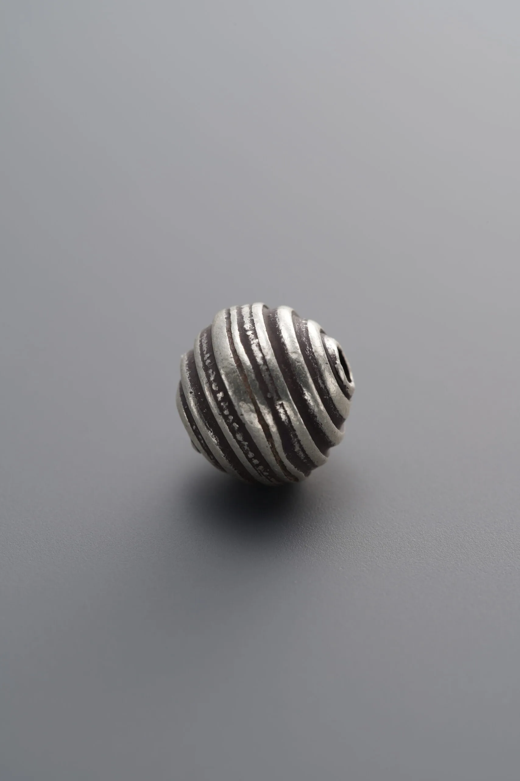 925 Sterling Silver-Antiqued-Spiral Spacer Bead-8mm - Image 2
