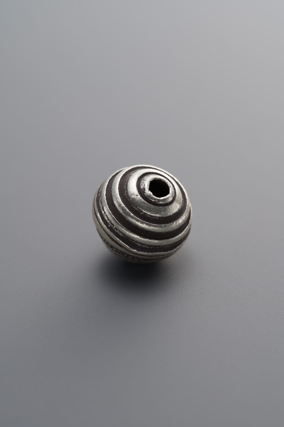 925 Sterling Silver-Antiqued-Spiral Spacer Bead-8mm - Image 1
