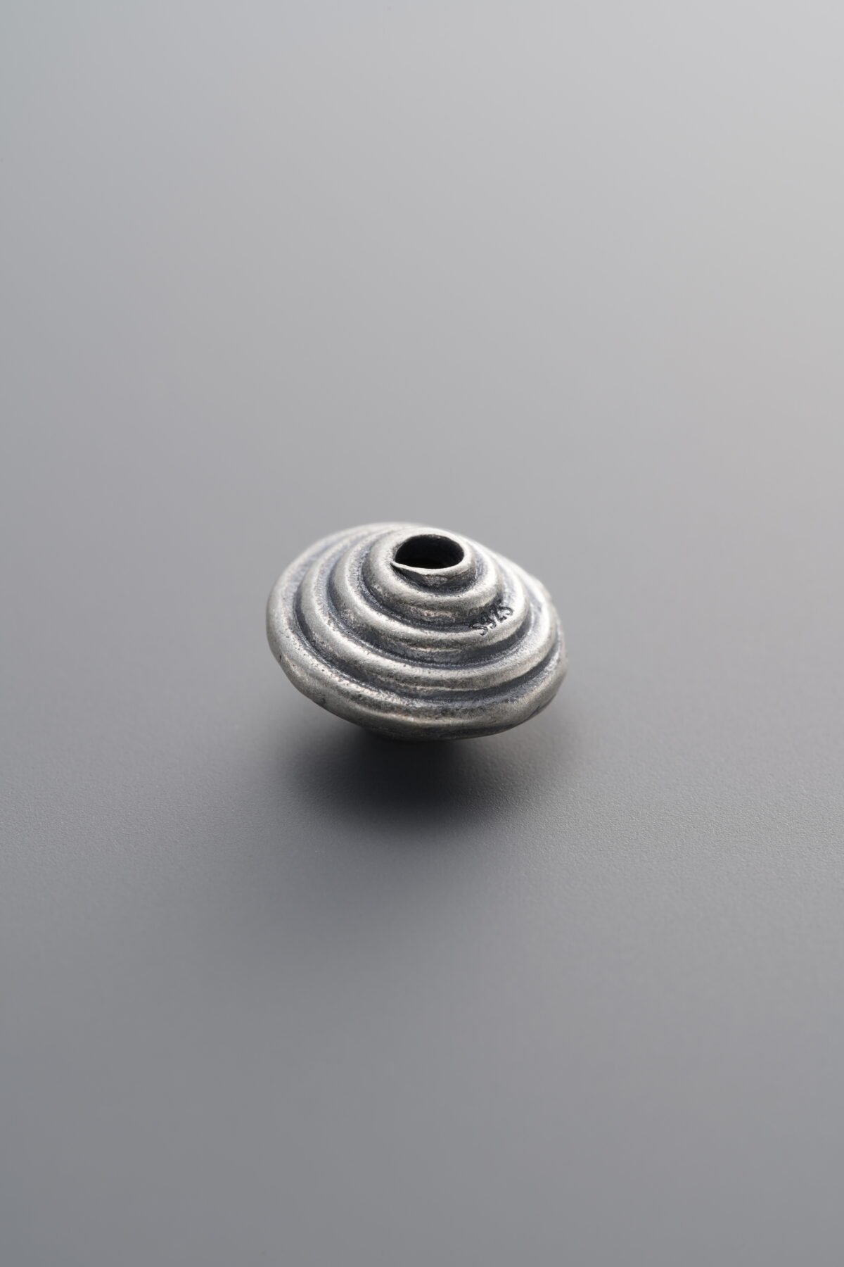 925 Sterling Silver-Antiqued-Rondelle Spacer Bead-10mm - Image 3