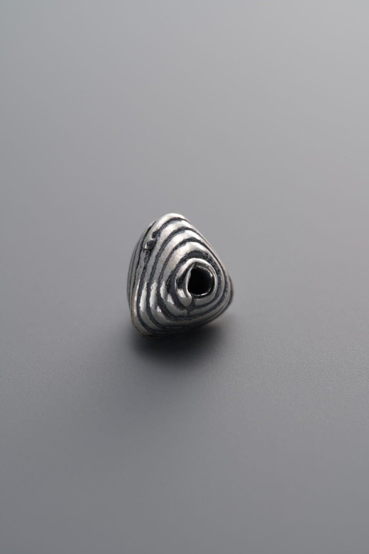 925 Sterling Silver-Antiqued-Rondelle Spacer Bead-7mm - Image 1