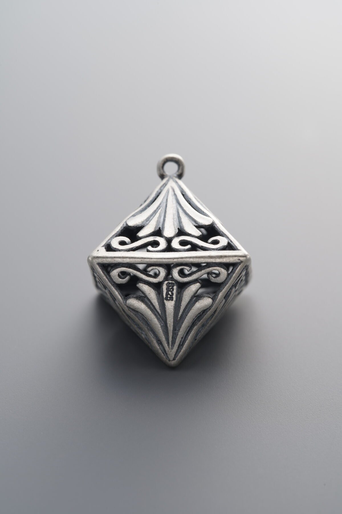 Hollow 3D Triangle Pendant