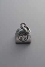 925 Sterling Silver-Antiqued-Longevity Lock Pendant-10mm - Image 3