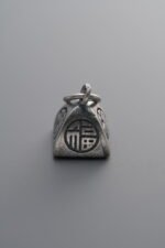 925 Sterling Silver-Antiqued-Longevity Lock Pendant-10mm - Image 2