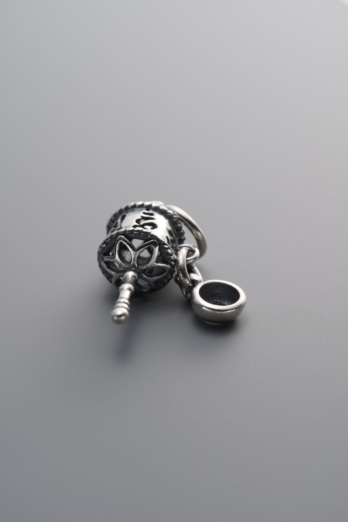 Six-Syllable Mantra Prayer Wheel Pendant