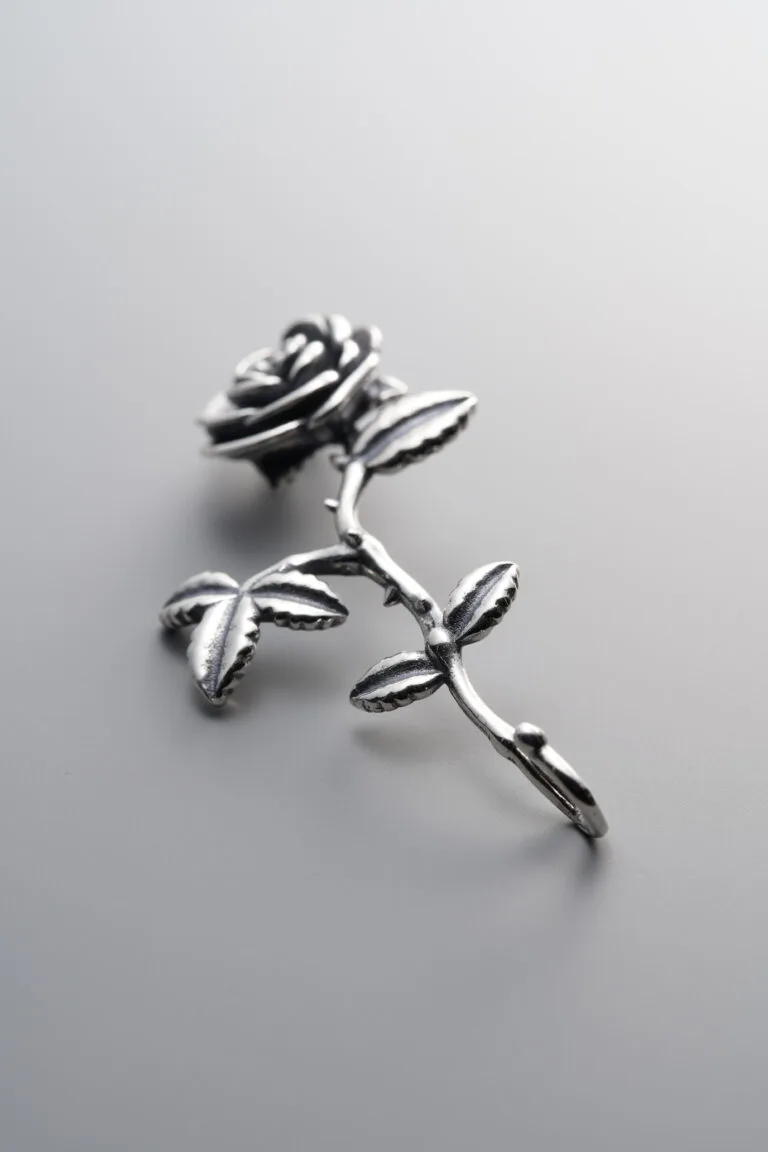 Rose Flower Half-bangle Hook