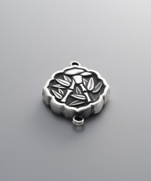 925 Sterling Silver-Antiqued-Bamboo Pattern Box Clasp-26mm