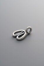 925 Sterling Silver-Antiqued-Line Heart Pendant-11mm - Image 2