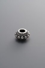 925 Sterling Silver-Antiqued-Rondelle Bead-8mm - Image 3