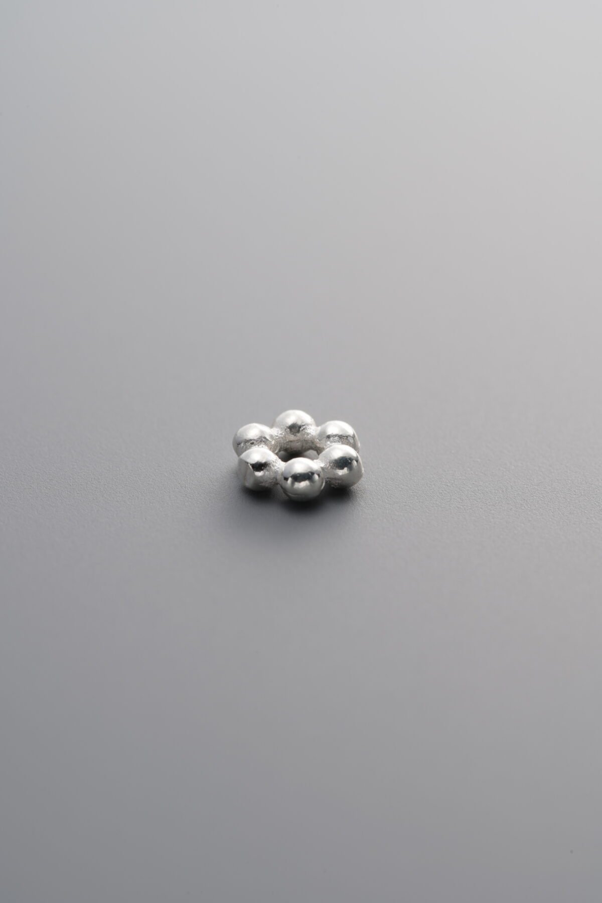 925 Sterling Silver-Bright-Rondelle Disc Spacer Bead-5mm - Image 1