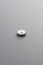 925 Sterling Silver-Antiqued-Rondelle Disc Spacer Bead-5mm - Image 4