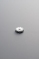 925 Sterling Silver-Antiqued-Rondelle Disc Spacer Bead-5mm - Image 4