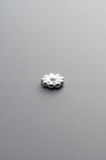 925 Sterling Silver-Antiqued-Rondelle Disc Spacer Bead-5mm - Image 3