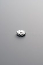 925 Sterling Silver-Antiqued-Rondelle Disc Spacer Bead-5mm - Image 2