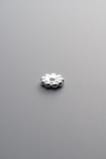 925 Sterling Silver-Antiqued-Rondelle Disc Spacer Bead-5mm - Image 2