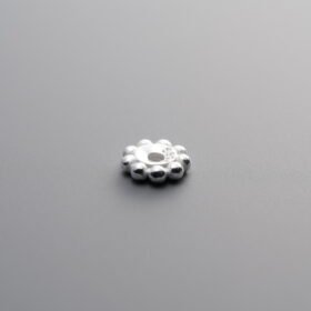 925 Sterling Silver-Antiqued-Rondelle Disc Spacer Bead-5mm