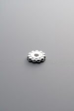 925 Sterling Silver-Antiqued-Rondelle Disc Spacer Bead-7mm