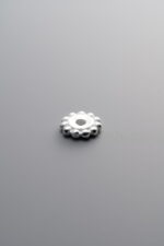 925 Sterling Silver-Antiqued-Rondelle Disc Spacer Bead-7mm