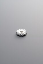 925 Sterling Silver-Antiqued-Rondelle Disc Spacer Bead-7mm - Image 3