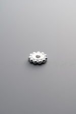 925 Sterling Silver-Antiqued-Rondelle Disc Spacer Bead-7mm - Image 2