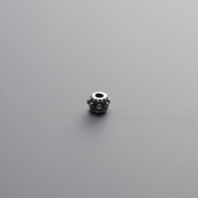 925 Sterling Silver-Antiqued-Rondelle Disc Spacer Bead-3mm