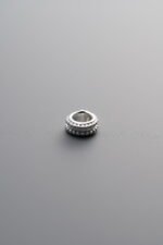 925 Sterling Silver-Bright-Double Row Wheel Bead Spacer Bead-5mm - Image 4
