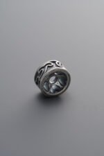 925 Silver-Vintage-Auspicious Cloud Spacer Bead-8mm - Image 3