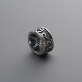 925 Silver-Vintage-Auspicious Cloud Spacer Bead-8mm