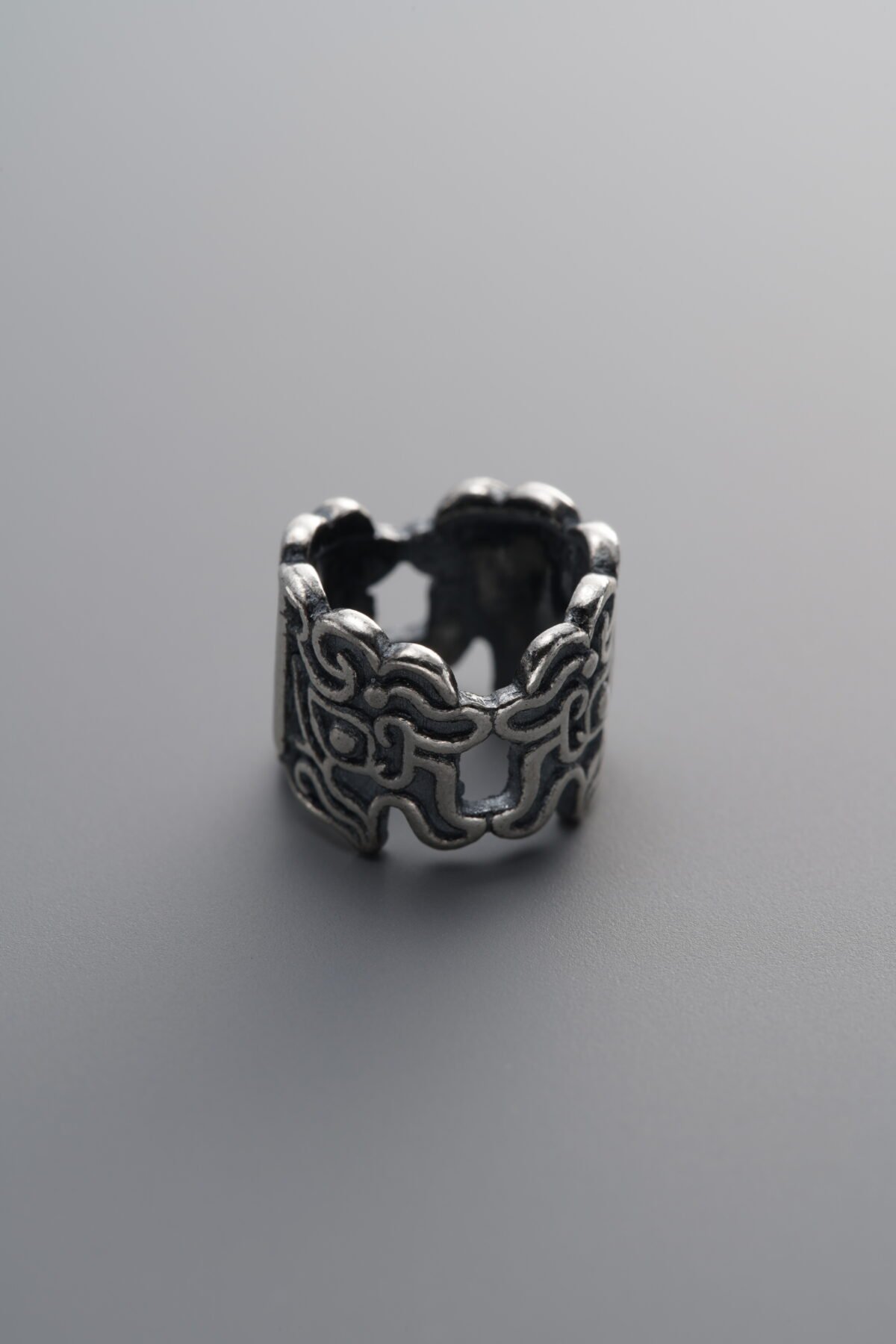 925 Sterling Silver-Antiqued-Mythical Beast Spacer Bead-10mm - Image 1