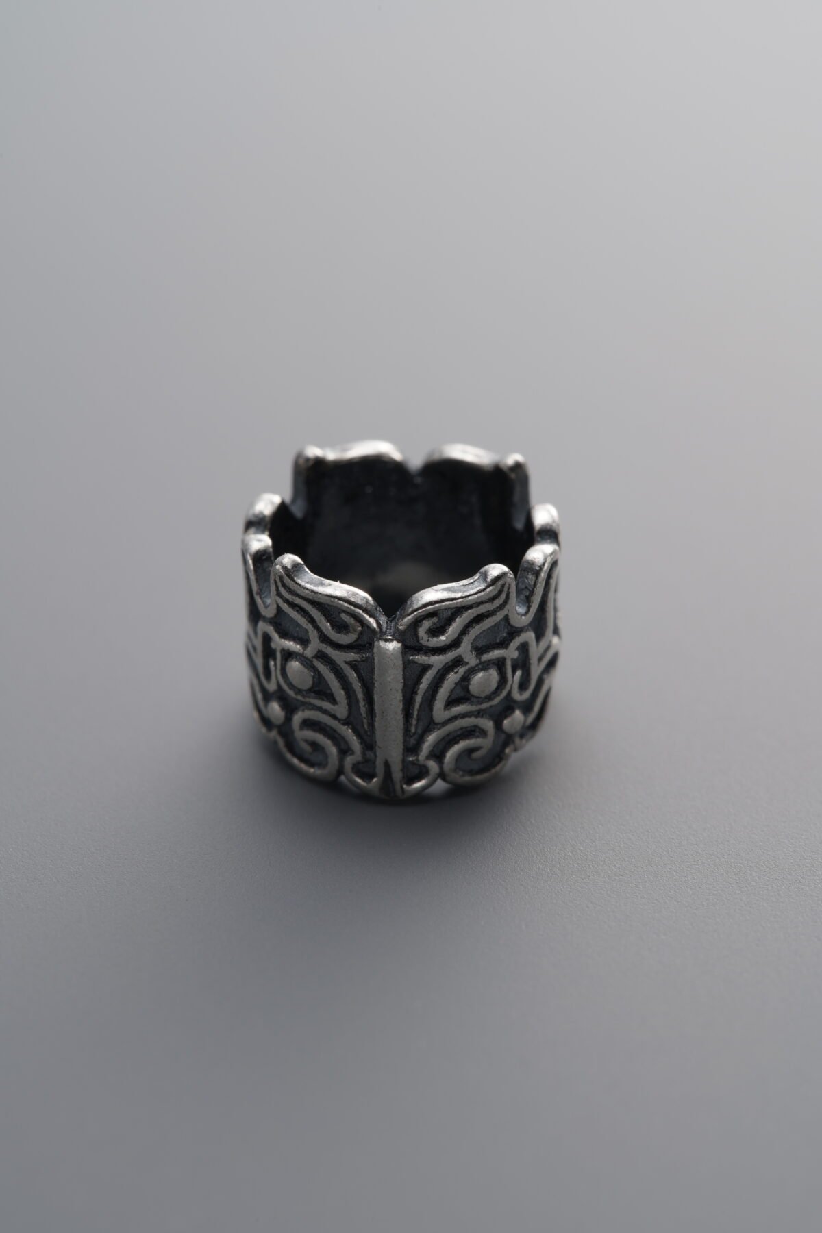 925 Sterling Silver-Antiqued-Mythical Beast Spacer Bead-10mm - Image 3