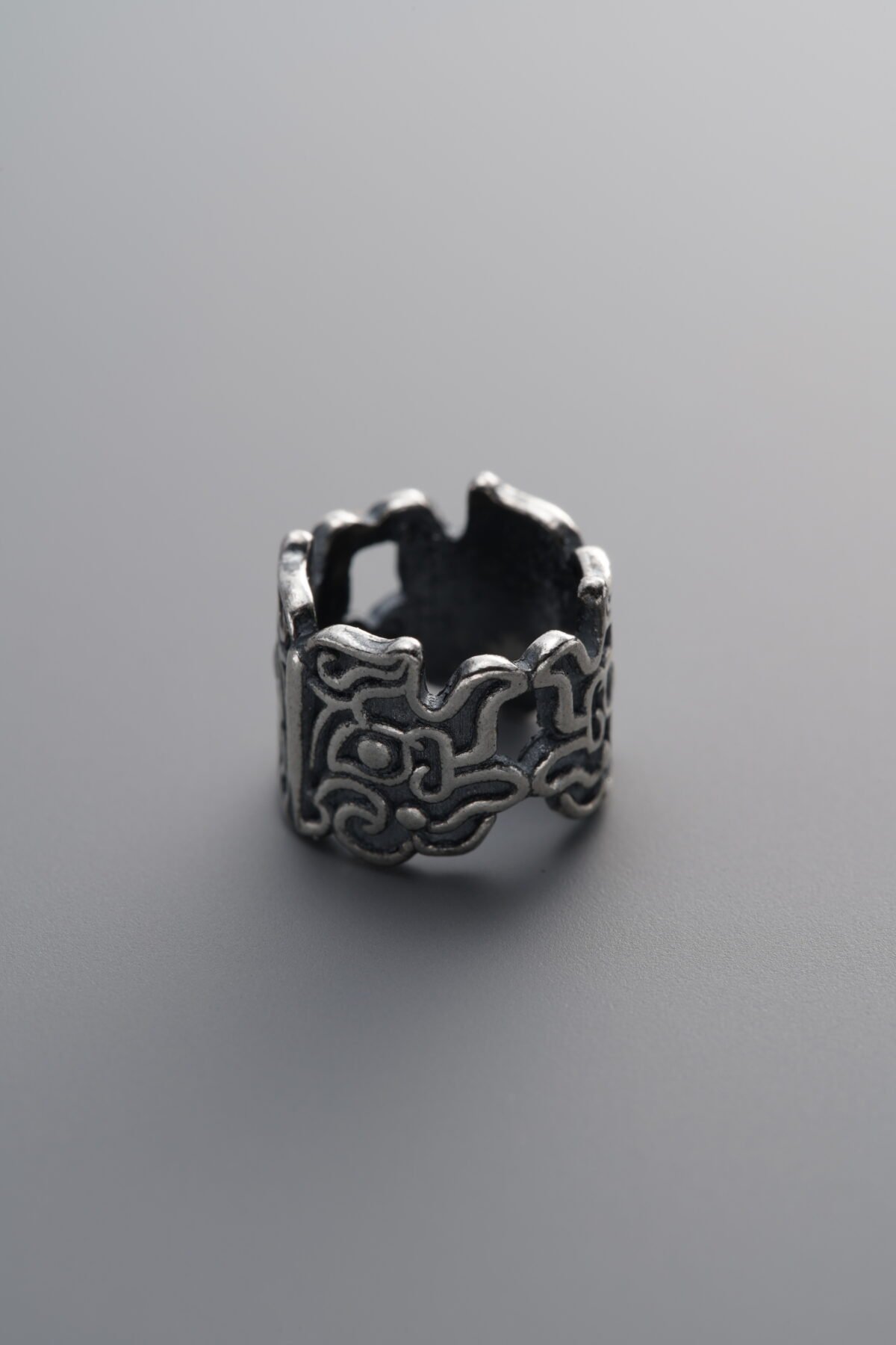 925 Sterling Silver-Antiqued-Mythical Beast Spacer Bead-10mm - Image 2