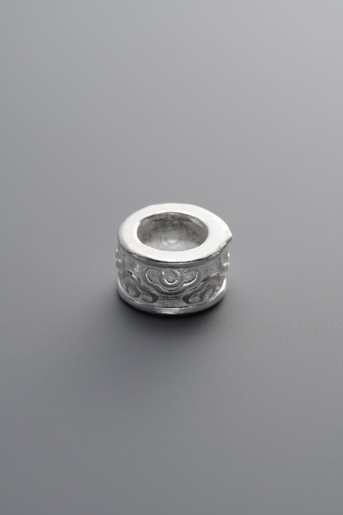 925 Sterling Silver-Bright-Wheel & Auspicious Cloud Spacer Bead-8mm - Image 4