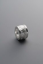 925 Silver-Plain-Wheel & Auspicious Cloud Spacer Bead-8mm