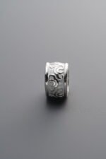 925 Silver-Plain-Wheel & Auspicious Cloud Spacer Bead-8mm - Image 3