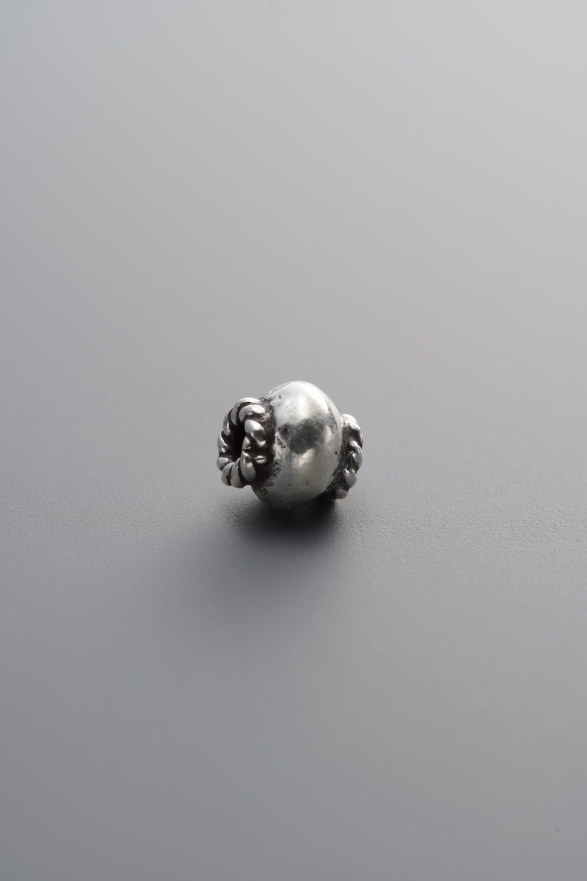925 Sterling Silver-Antiqued-Lantern Spacer Bead-5mm - Image 2