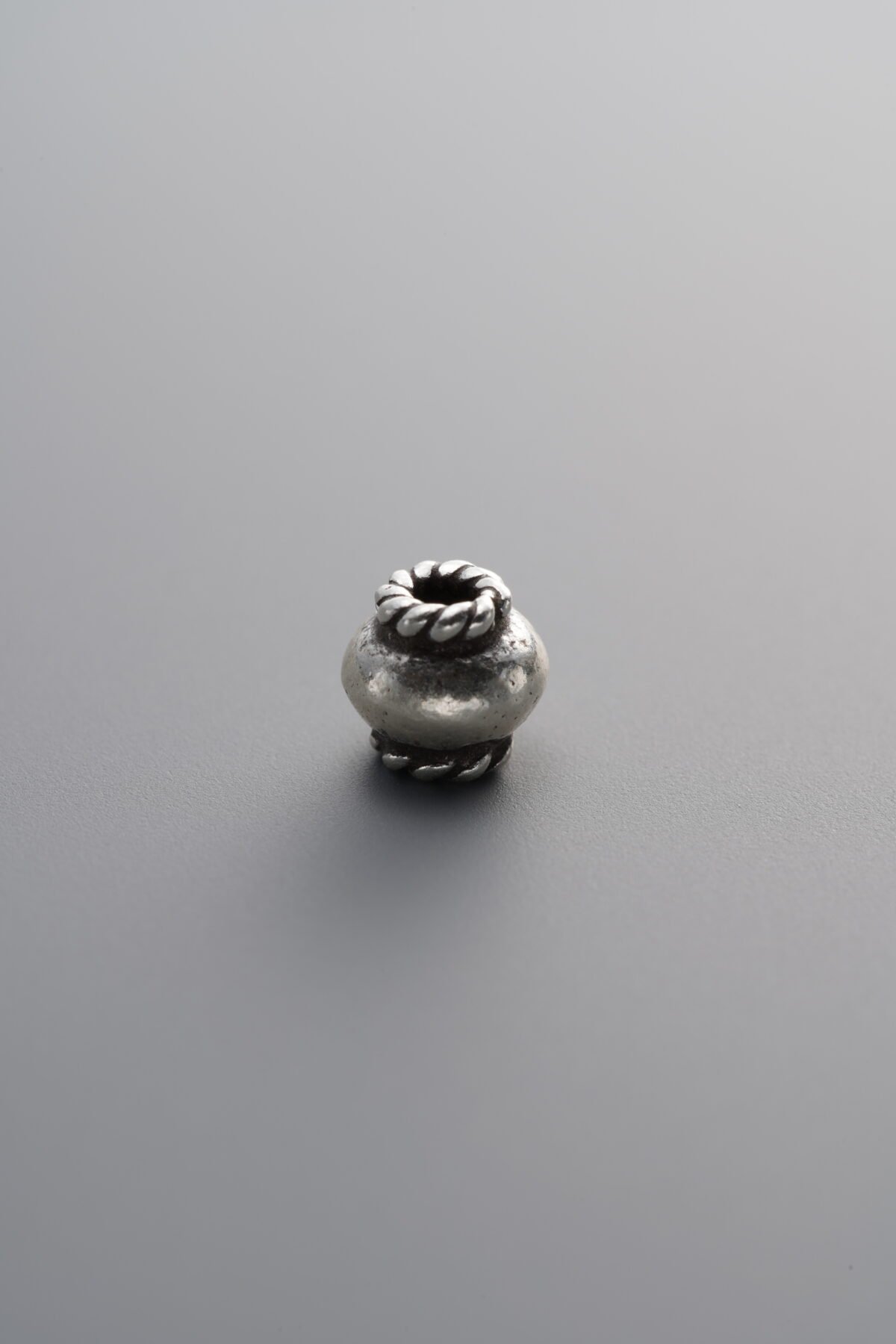 925 Sterling Silver-Antiqued-Lantern Spacer Bead-5mm - Image 1