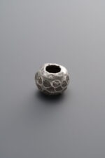 925 Sterling Silver-Antiqued-Hammered Spacer Bead-8mm - Image 3