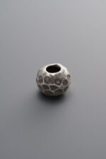 925 Sterling Silver-Antiqued-Hammered Spacer Bead-8mm