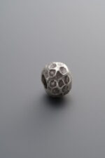 925 Sterling Silver-Antiqued-Hammered Spacer Bead-8mm - Image 4